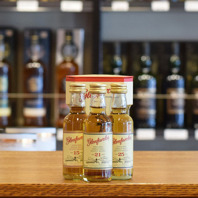 Glenfarclas Mini Tri-Pack 15 21 25 years old 3 x 50ml