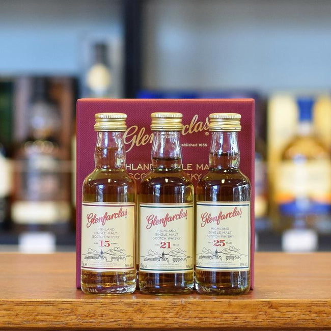 Glenfarclas Mini Tri-Pack 15 21 25 years old 3 x 50ml